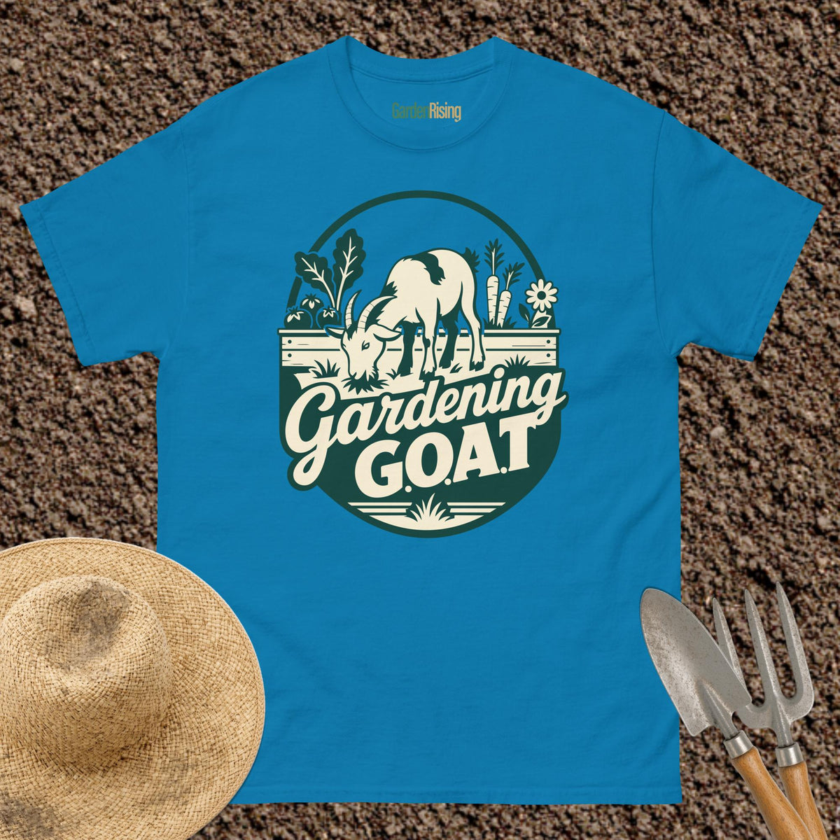 Gardening G.O.A.T. garden t-shirt