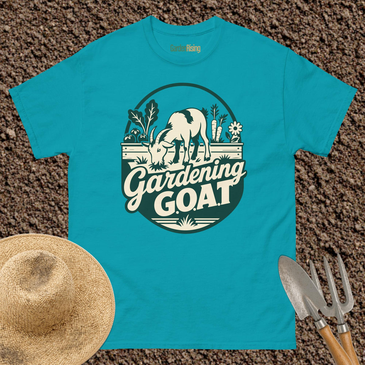Gardening G.O.A.T. garden t-shirt
